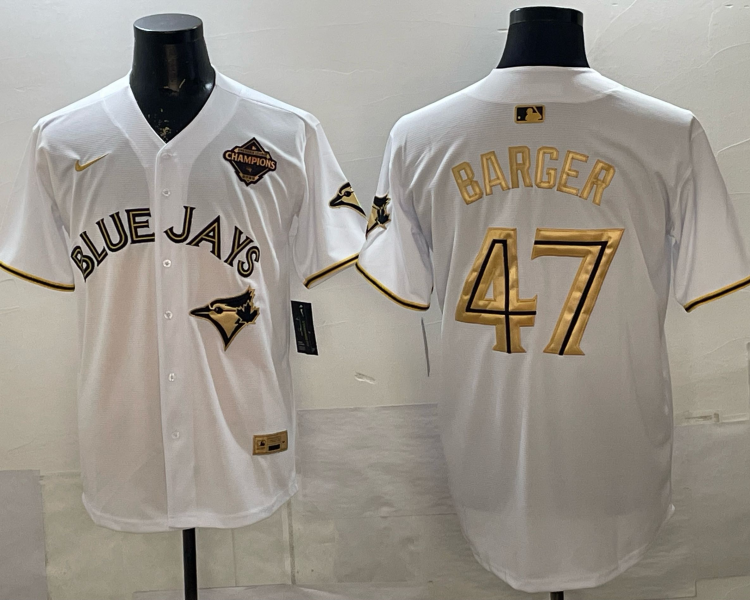 Men's Toronto Blue Jays Addison Barger #47 White Jersey