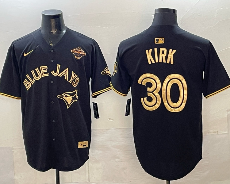 Men's Toronto Blue Jays Alejandro Kirk #30 Black Jersey