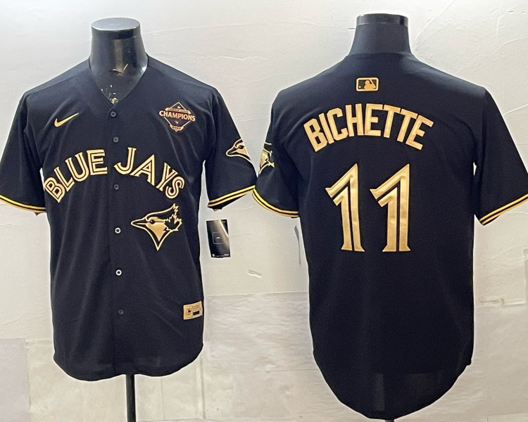 Men's Toronto Blue Jays Bo Bichette #11 Black Jersey