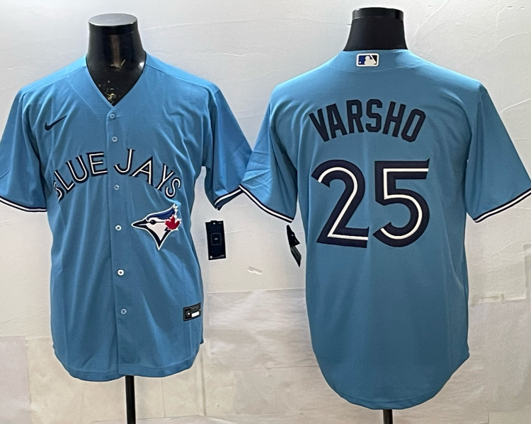Men's Toronto Blue Jays Daulton Varsho #25 Powder Blue Jersey