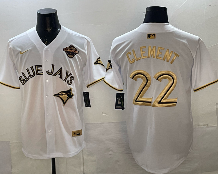 Men's Toronto Blue Jays Matt Clement #22 White Jersey