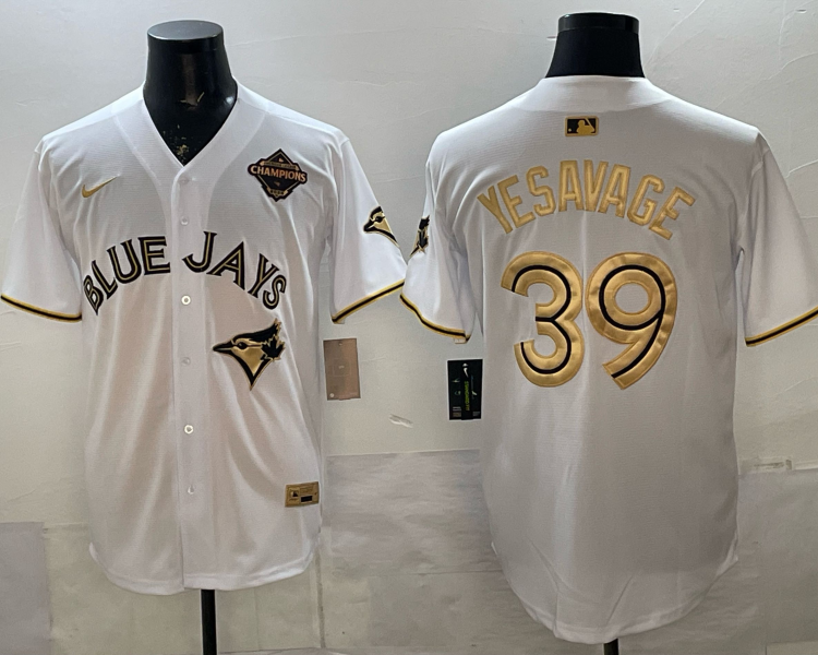 Men's Toronto Blue Jays Trey Yesavage #39 White Jersey