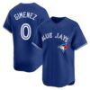 Men's Toronto Blue Jays #0 Andres Gimenez  Royal Home Replica Jersey