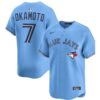 Men's Toronto Blue Jays #7 Kazuma Okamoto Nike Blue Home Replica Jersey