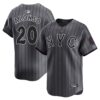 Men's New York Mets #20 Pete Alonso  Graphite 2024 City Connect Limited Player Jersey