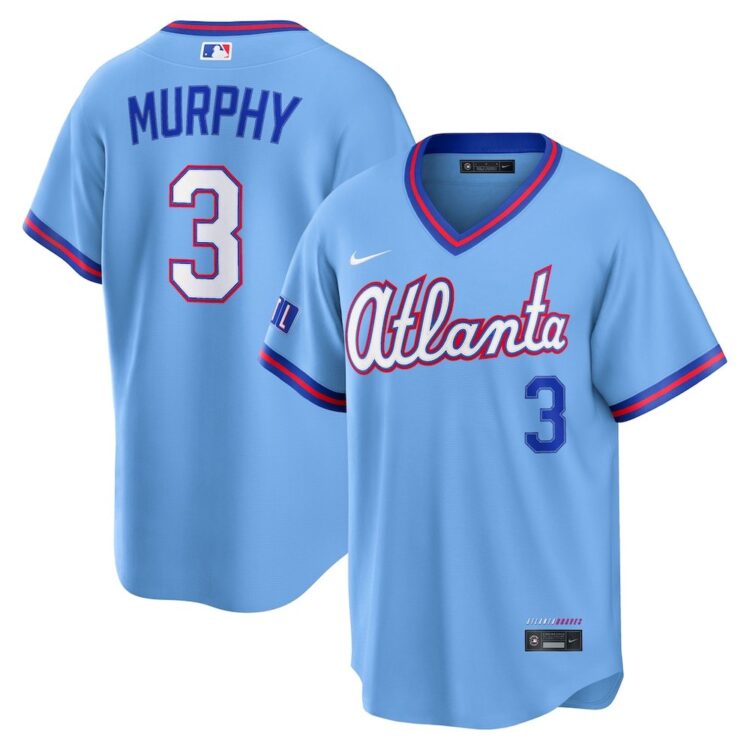 Men's Atlanta Braves #3 Dale Murphy Nike Powder Blue 2026 City Connect Stadium Jersey
