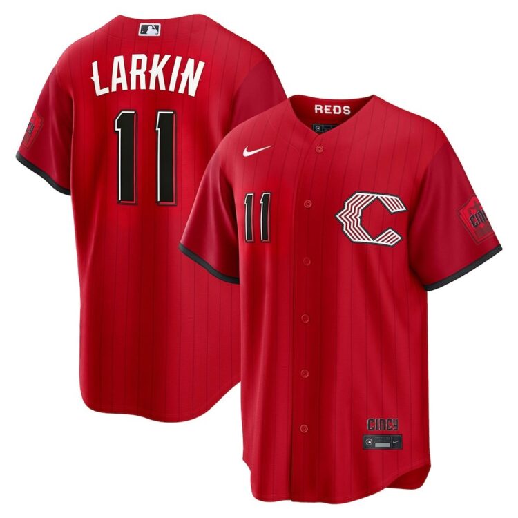 Youth Cincinnati Reds #11 Barry Larkin Red 2026 City Connect Stitched Jersey
