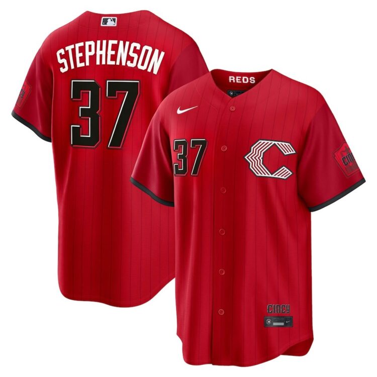 Youth Cincinnati Reds #37 Tyler Stephenson Red 2026 City Connect Stitched Jersey