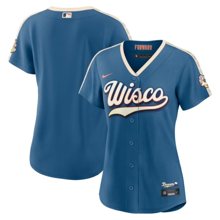 Women's Milwaukee Brewers Nike Mineral Blue 2026 City Connect Stadium Jersey