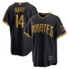 Men's Pittsburgh Pirates #14 Joey Bart Black 2026 City Connect Stitched Jersey