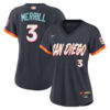 Women's San Diego Padres #3 Jackson Merrill Nike Obsidian 2026 City Connect Stadium Jersey