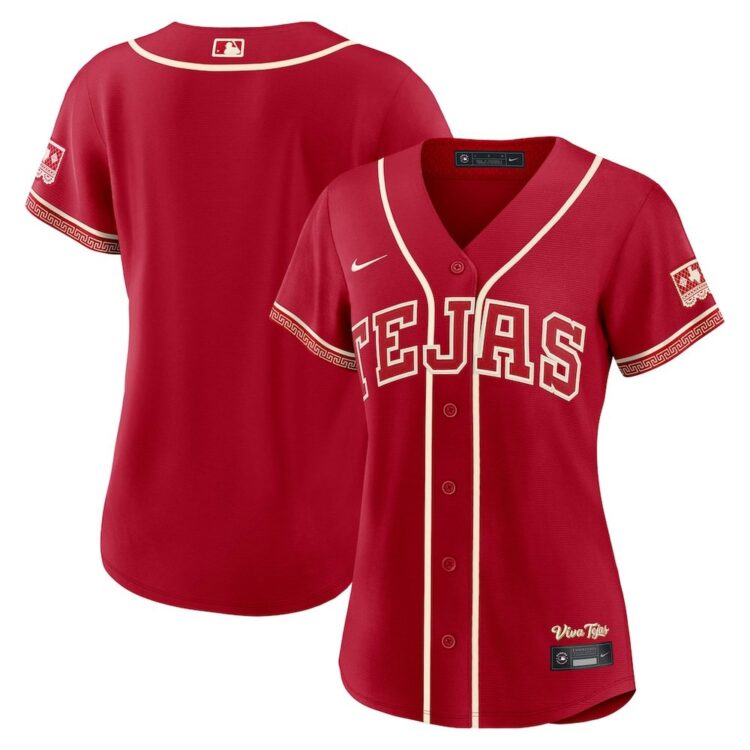 Women's Texas Rangers Nike Red 2026 City Connect Stadium Jersey