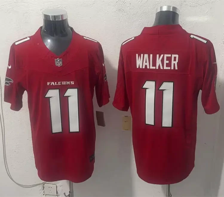 Men's Atlanta Falcons #11 Jalon Walker Nike 2026 Red Alternate Vapor F.U.S.E. Limited Jersey