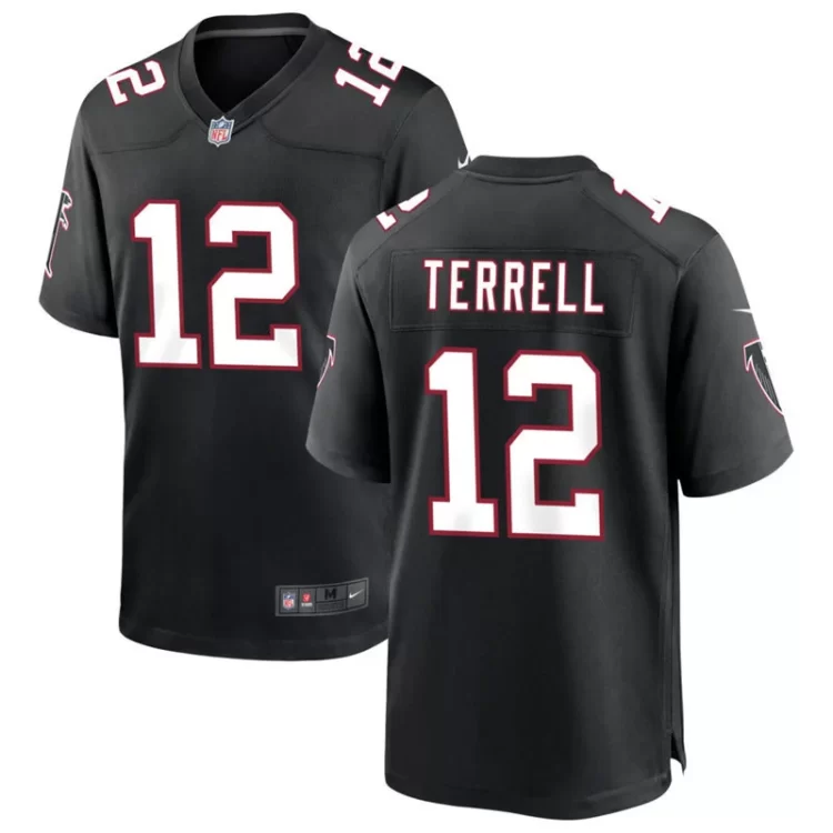 Men's Atlanta Falcons #12 Avieon Terrell Nike Black Throwback Vapor F.U.S.E. Limited Jersey