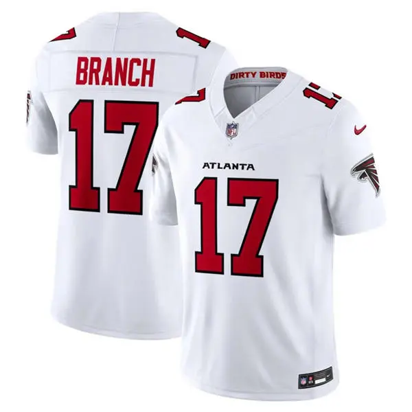 Men's Atlanta Falcons #17 Zachariah Branch Nike 2026 White Vapor F.U.S.E. Limited Jersey