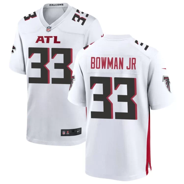 Men's Atlanta Falcons #33 Billy Bowman Jr Nike White Vapor F.U.S.E. Limited Jersey