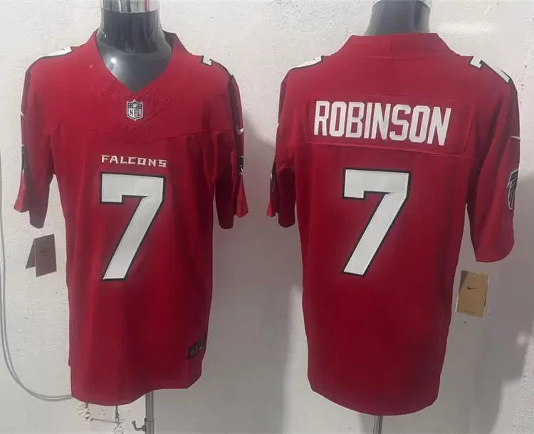 Men's Atlanta Falcons #7 Bijan Robinson Nike 2026 Red Alternate Vapor F.U.S.E. Limited Jersey