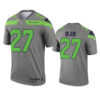 Mens Seattle Seahawks #27 Marquise Blair Nike Grey Inverted Legend Jersey