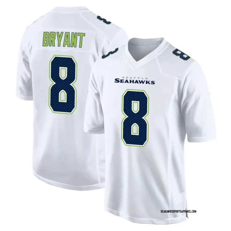 Men's Seattle Seahawks #8 Coby Bryant Nike White Tundra Fashion Game Jersey