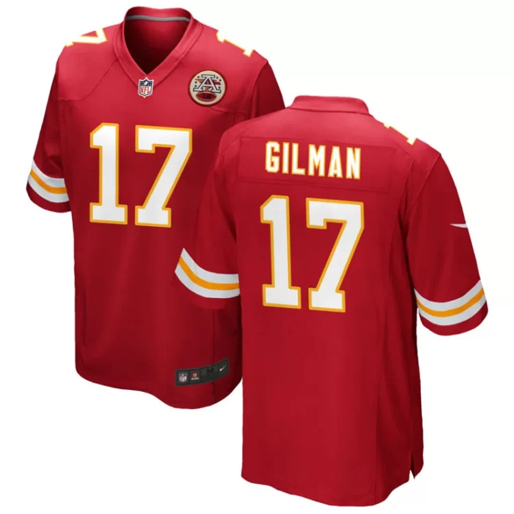 Men's Kansas City Chiefs #17 Alohi Gilman Nike Red Vapor F.U.S.E. Limited Jersey