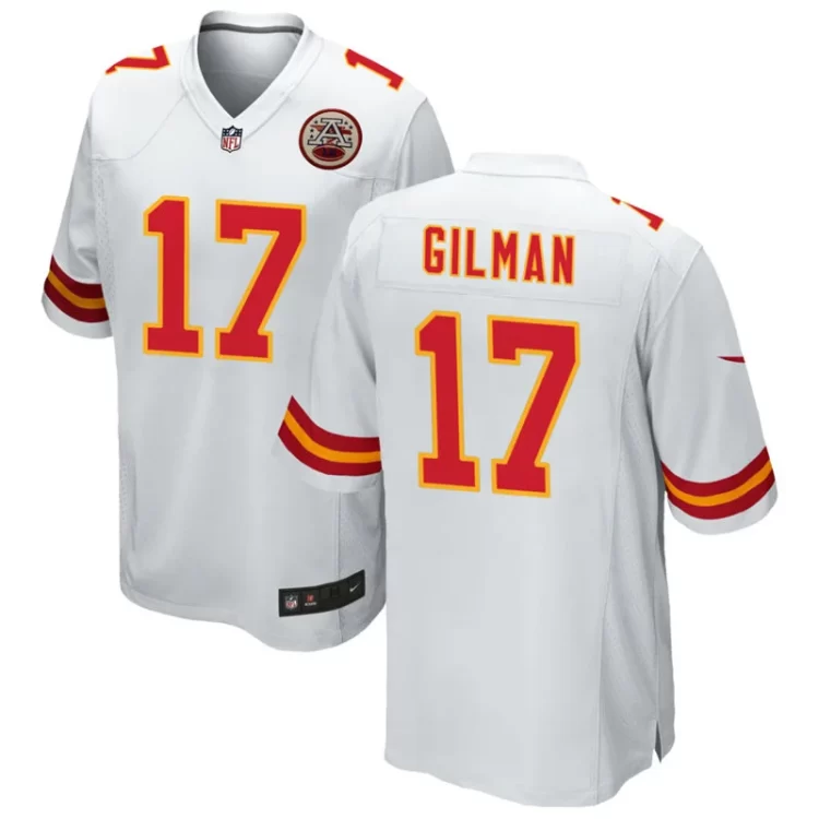 Men's Kansas City Chiefs #17 Alohi Gilman Nike White Vapor F.U.S.E. Limited Jersey