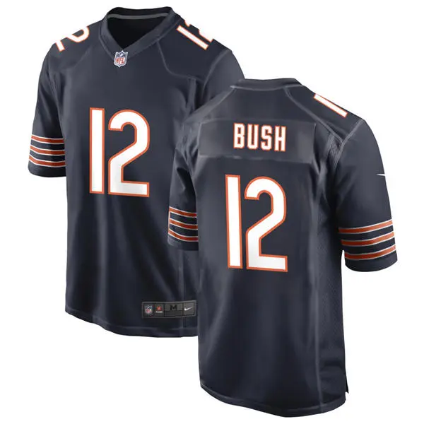 Mens Chicago Bears #12 Devin Bush Nike Navy Vapor F.U.S.E. Limited Jersey