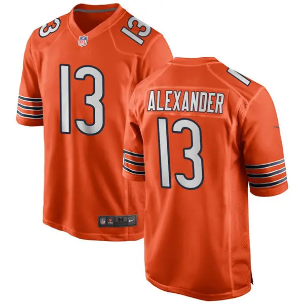Mens Chicago Bears #13 Maurice Alexander Nike Orange Alternate F.U.S.E. Limited Jersey