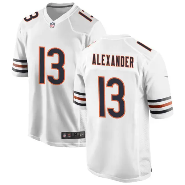 Mens Chicago Bears #13 Maurice Alexander Nike White Vapor F.U.S.E. Limited Jersey