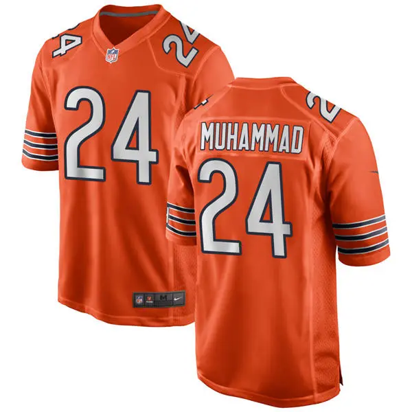 Mens Chicago Bears #24 Malik Muhammad Nike Orange Alternate F.U.S.E. Limited Jersey