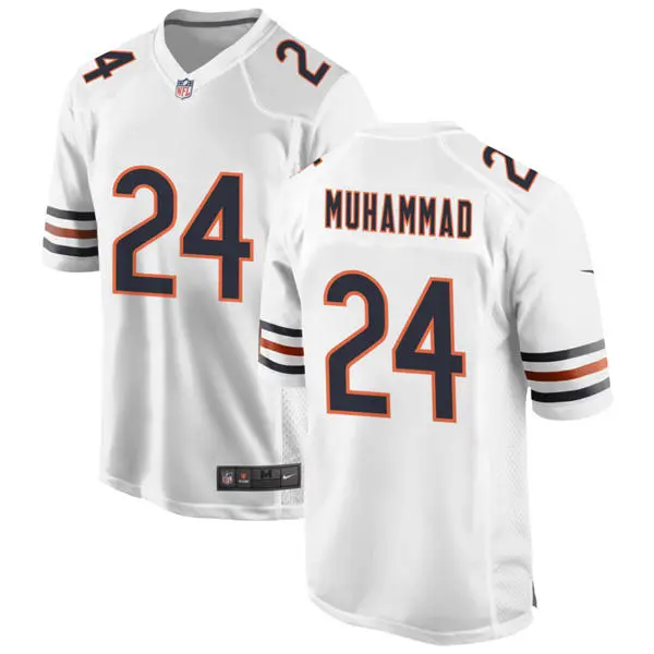Mens Chicago Bears #24 Malik Muhammad Nike White Vapor F.U.S.E. Limited Jersey