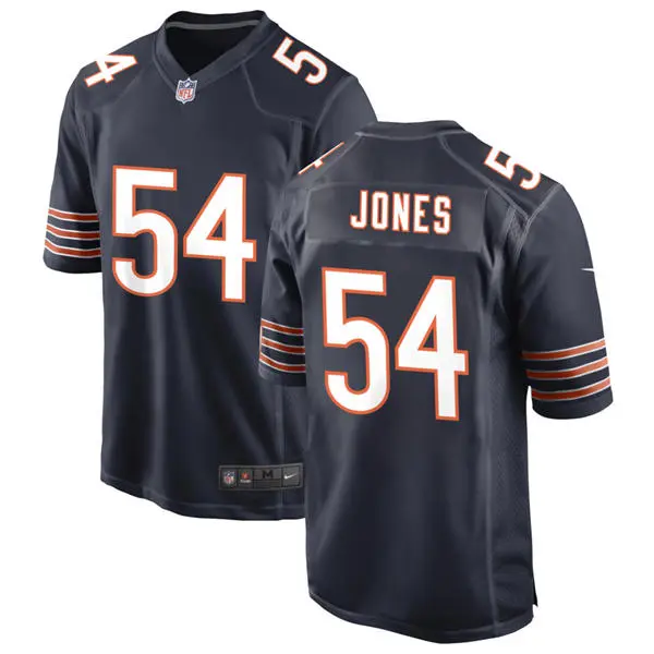 Mens Chicago Bears #54 Logan Jones Nike Navy Vapor F.U.S.E. Limited Jersey