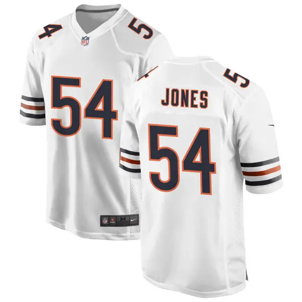 Mens Chicago Bears #54 Logan Jones Nike White Vapor F.U.S.E. Limited Jersey