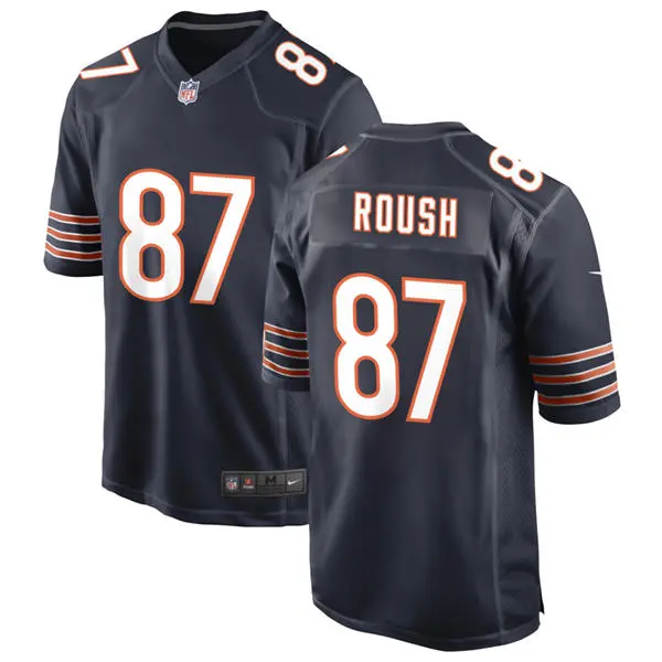 Mens Chicago Bears #87 Sam Roush Nike Navy Vapor F.U.S.E. Limited Jersey
