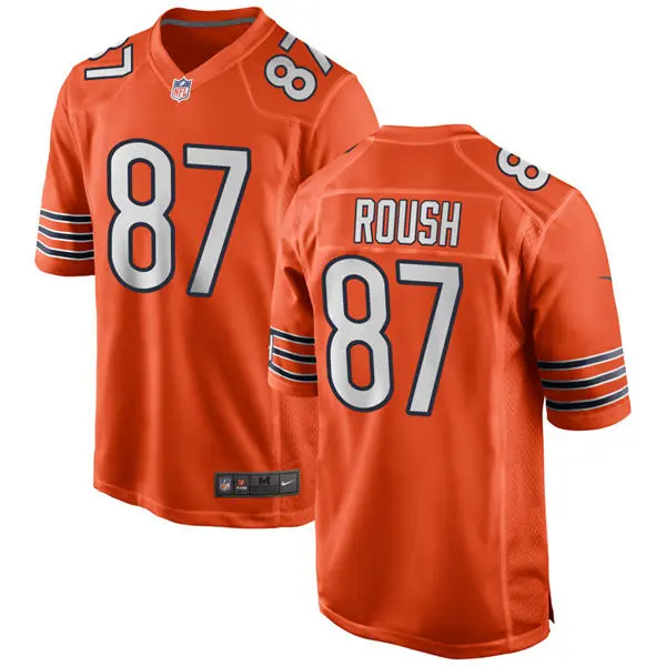 Mens Chicago Bears #87 Sam Roush Nike Orange Alternate F.U.S.E. Limited Jersey