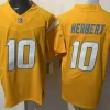 Mens Los Angeles Chargers #10 Justin Herbert Nike Gold Alternate Charger Power Vapor F.U.S.E. Limited Jersey