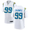 Men's Los Angeles Chargers #99 Jamaree Caldwell Nike White Vapor F.U.S.E. Limited Jersey