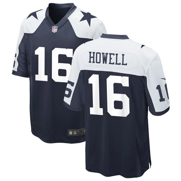 Mens Dallas Cowboys #16 Sam Howell Nike Navy Alternate Vapor F.U.S.E. Limited Jersey