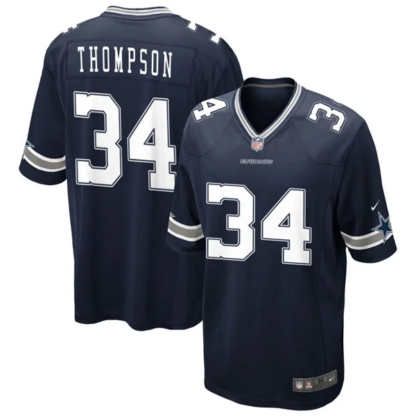 Mens Dallas Cowboys #34 Jalen Thompson Nike Navy Vapor F.U.S.E. Limited Jersey