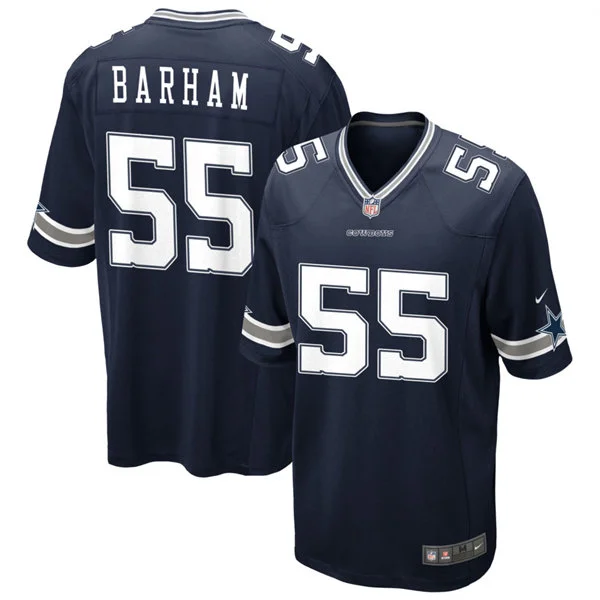 Mens Dallas Cowboys #55 Jaishawn Barham Nike Navy Vapor F.U.S.E. Limited Jersey