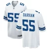 Mens Dallas Cowboys #55 Jaishawn Barham Nike White Vapor F.U.S.E. Limited Jersey