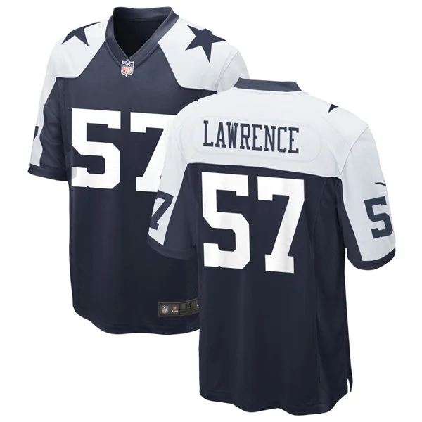 Mens Dallas Cowboys #57 Malachi Lawrence Nike Navy Alternate Vapor F.U.S.E. Limited Jersey
