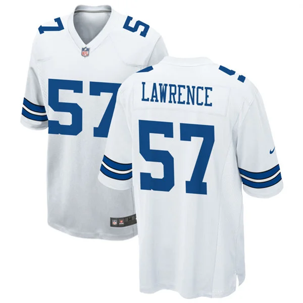 Mens Dallas Cowboys #57 Malachi Lawrence Nike White Vapor F.U.S.E. Limited Jersey