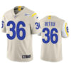 Mens Los Angeles Rams Retired Player #36 Jerome Bettis Nike Bone Vapor Untouchable Limited Jersey