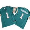 Mens Miami Dolphins #1 Tua Tagovailoa Nike Aqua Alternate 2023 F.U.S.E. Vapor Limited Jersey