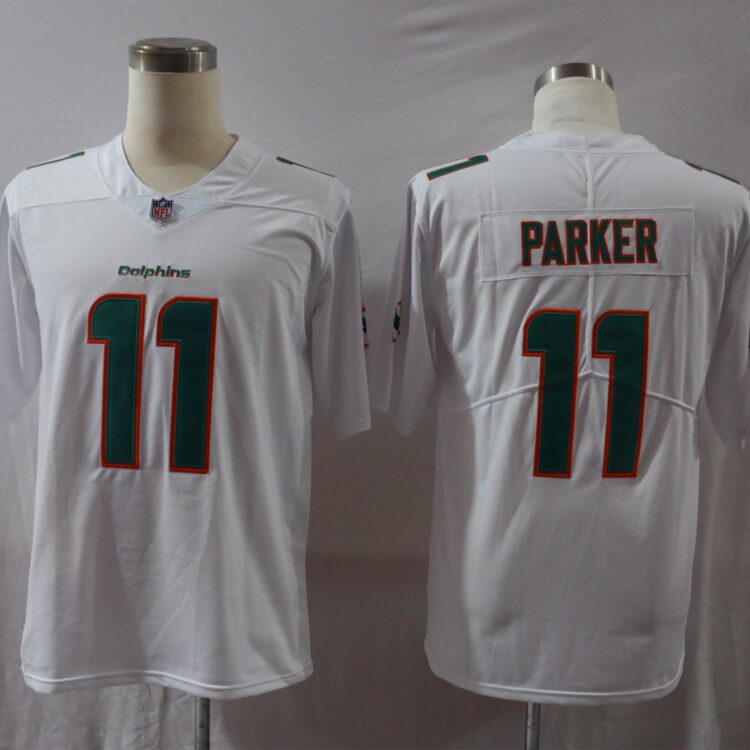 Mens Miami Dolphins #11 DeVante Parker Nike White Vapor Untouchable Jersey