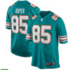 Mens Miami Dolphins Retired Player #85 Mark Duper Nike Aqua Retro Alternate Vapor Limited Jersey
