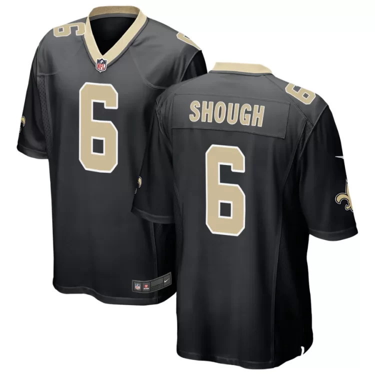 Mens New Orleans Saints #6 Tyler Shough Nike Black Vapor F.U.S.E Limited Jersey
