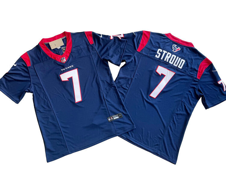 Men's Houston Texans #7 CJ Stroud Nike Navy 2023 Vapor F.U.S.E. Limited Jersey