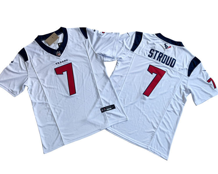 Men's Houston Texans #7 CJ Stroud Nike White 2023 Vapor F.U.S.E. Limited Jersey