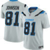 Men's Detroit Lions #81 Calvin Johnson Silver 2026 F.U.S.E. Rivalries Collection Limited Stitched Football Jersey